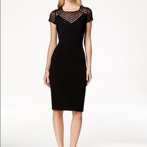 Calvin KleinPetite Illusion Pintucked Jersey Dress